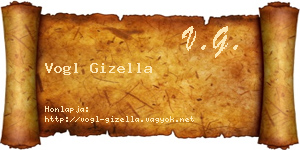 Vogl Gizella névjegykártya