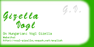 gizella vogl business card